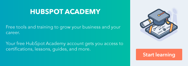 Regístrate para obtener tu cuenta gratuita de HubSpot Academy.